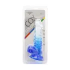Kiotos Cox krāsains dildo – 18.5 cm (7.3″) – Caurspīdīgs/zils — Foto 8