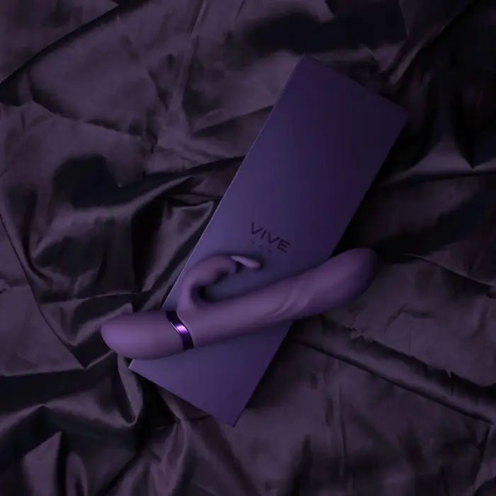 VIVE Nari rotējošs G-punkta truša vibrators – 24.1 cm (9.5″) – violets