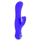 Posh dubultais vibrators ar G-punkta uzgali un klitora stimulatoriem – 10 cm (4″) – violets Foto 2
