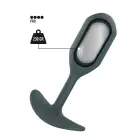 The Champ Weighted Anal Plug – 13 cm – Grey — Photo 1