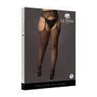 Сетчатые кружевные чулки с поясом – Plus size Фото num