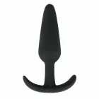 Анальная пробка EasyToys Silicone M – 10.5 см – Черный — Фото 1