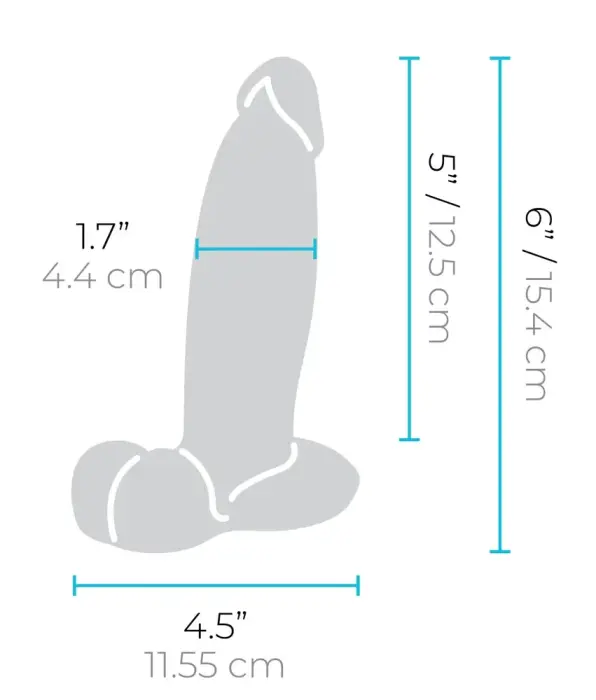 b-Vibe Slipskin apimties dildo – 15.4 cm (6.1″) – Kūno spalva Photo