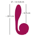 Rosenrot lokāms Spot-On vibrators – 20.1 cm (7.9″) – rozā Foto 12