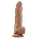 Blush Au Naturel Big Boy Kahekihiline dildo iminappiga – 25,4 cm, mocha — Foto 4