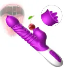 Heating Thrusting Vibrator with Clitoral and G-Spot Stimulator – USB Rechargeable — Photo 4