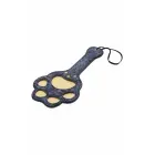 Sportsheets Cougar Paw Paddle – паддл из искусственной кожи с вырезами в форме лапы – тёмно-синий – 28 см — Фото 4