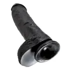 King Cock realistiškas dildo su sėklidėmis ir siurbtuku – 25.4 cm (10″) – juodas — Nuotrauka 5