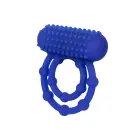 10 Bead Maximus Vibrating Cock Ring – Blue — Photo 1