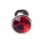 Plug-Jewellery Gold Anal Plug – 7 cm (2.8″) – Red — Photo 1