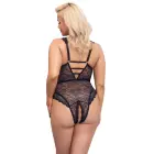 Cottelli CURVES Lace Bodysuit with Underwired Cups and Open Crotch – 2XL — Photo 4