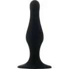 Ouch! Силиконовая анальная пробка с присоской – 11.7 cm (4.6″) – Черный — Фото 1