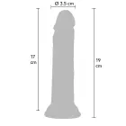 Realistic Dildo with Suction Cup – 19 cm (7.5″) – Black — Photo 2