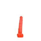 All Red realistiškas dildo su tekstūra – 20 cm (8″) — Nuotrauka 5