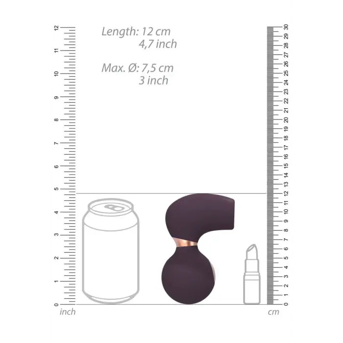 Invincible gaisa pulsa vibrators – violets Foto 9