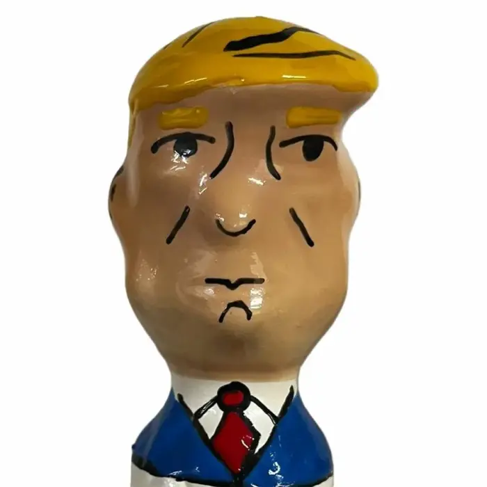CONDOMERIE käsitsi maalitud dekoratiivne kondoom – Grumpy Trump – XL