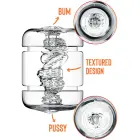 PRIVATE Dual Sided Crystal Masturbator – Clear — Photo 4