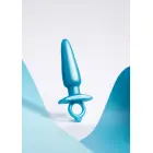 B-Vibe Sleek Plug – 18 cm – Tirkīza – Blue Foto 9