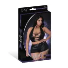 Magic Silk Thalia Halter Top and Shorts Set with Rings and Studs – Black – XXL — Photo 1