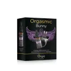 Orgie Orgasmic Bunny – klitora stimulācijas komplekts, 2 daļas (Orgasm Drops uzbudinošs gels, vibrējošs trusīša gredzens) — Foto 1