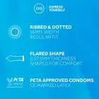 EXS Ribbed and Dotted Condoms – 100 pcs — Photo 3