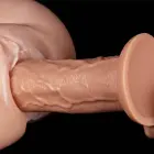 Realistiškas ilgas dildo – 28 cm (11″) – Kūno spalva — Nuotrauka 10