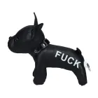 S-Line Plushie Pups – novelty plush toy – 'Fuck' print – black — Photo 2