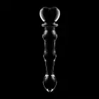 Ibiza Nebula Series Model 21 stikla dildo – 20.5 cm (8″) – Caurspīdīgs — Foto 6