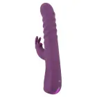 Javida 2 funkcijų triušio vibratorius – 23.7 cm (9.3″) – rožinis — Nuotrauka 5