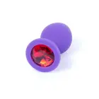 MyLove Toys Jewellery фиолетовая силиконовая анальная пробка – 8 cm (3.1″) — Фото 2