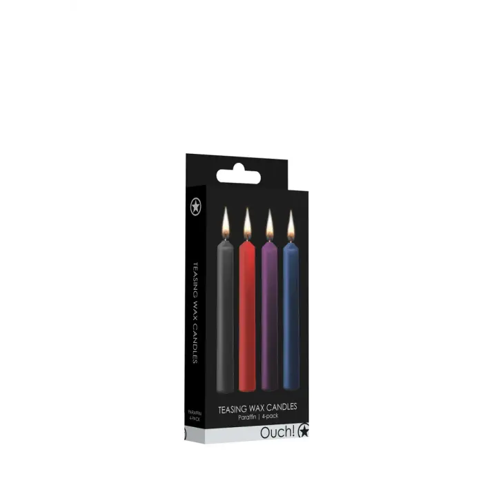 Ouch! Teasing Massage Wax Candles – 4 pcs – Multicolored