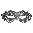 Cottelli ACCESSOIRES melns izšūts mežģīņu acu pārsējs ar integrētiem acu caurumiem — Foto 4