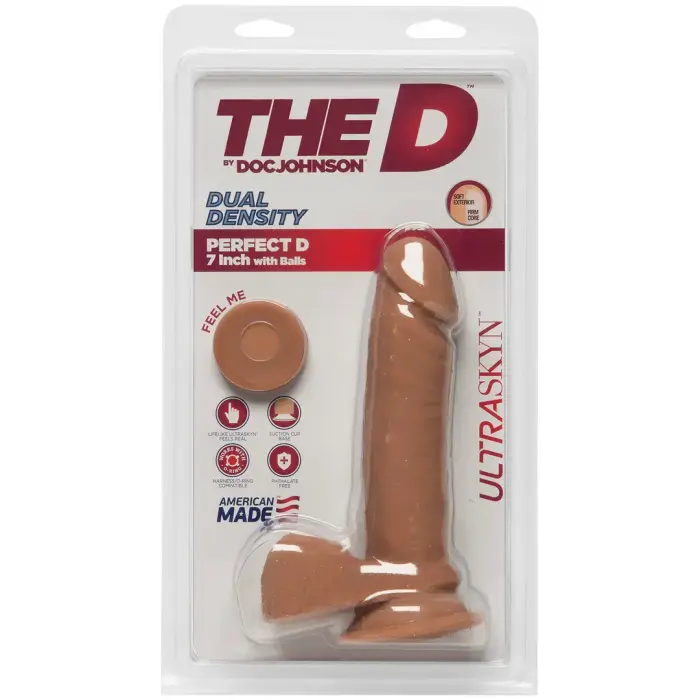 Perfect D - Realistic ULTRASKYN Dildo with Balls - 18 cm (7″)