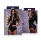 Christine Xenna – 2-way zipper wet look bodysuit – black – S — Photo 6