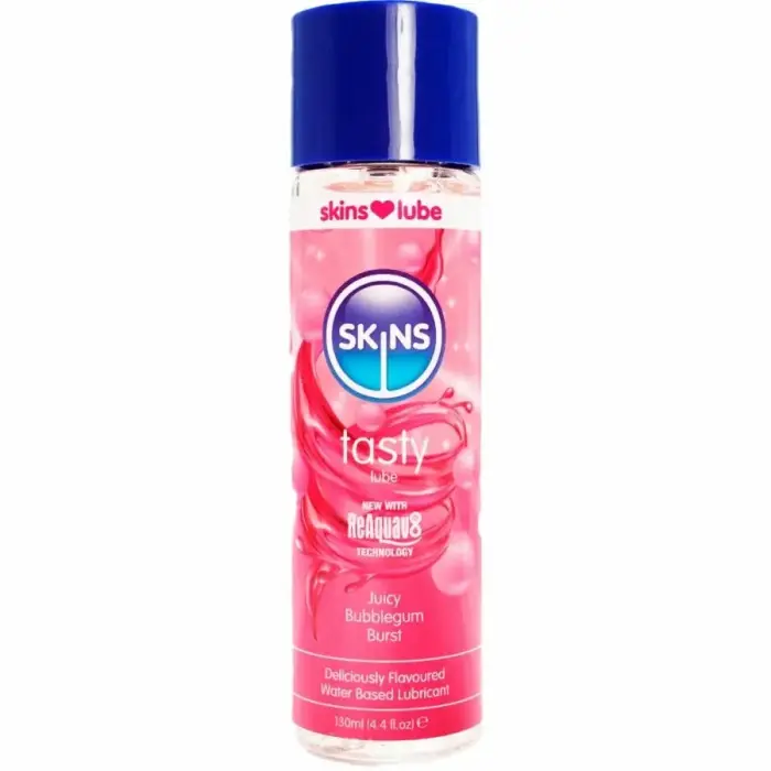 Skins Tasty Bubblegum Water-Based Lubricant – 130 ml