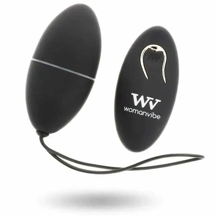 Womanvibe Alsan виброяйцо с пультом управления – 7.1 см (2.8″) – черный
