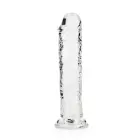 Sirge realistlik dildo iminapaga – 18 cm (7″) – Läbipaistev — Foto 3
