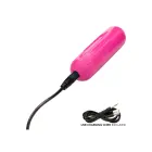 Pleasure Kits Lovers Collection – перезаряжаемая вибропуля + 3 силиконовые насадки – розовая — Фото 4