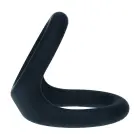 Double O Silicone Cockring – L – Black — Photo 3
