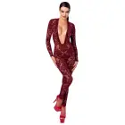 Noir Kink Royal catsuit – bordinė – XL — Nuotrauka 2