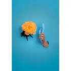 Rievots truša vibrators – 18 cm (7″) – zils — Foto 6