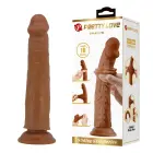 PRETTY LOVE Sharife Sliding Skin Series salokāms dildo – 25 cm (10″) – miesas krāsa — Foto 1