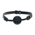 Venice Collection Silicone Ball Gag – Black — Photo 1
