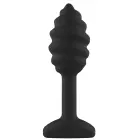 Swirl Anal Plug – 9.2 cm (3.6″) – Black — Photo 1