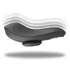 Black&Silver Preston магнитный вибратор для трусиков с пультом – чёрный — Фото 4