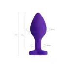 ToDo Anal Plug Diamond Heart – 7 cm – Violetinis Photo
