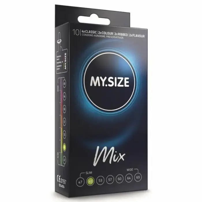 MY.SIZE MIX kondoomide komplekt – 49 mm – 10 tk
