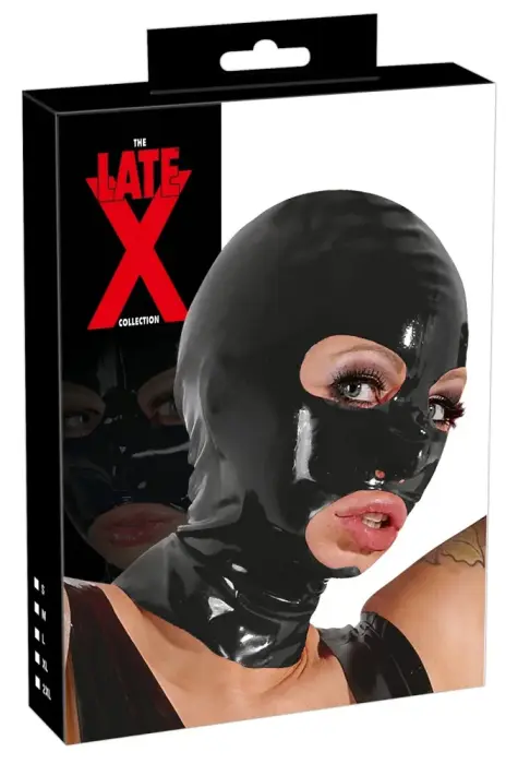 LateX латексная маска на голову – чёрная