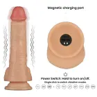 LoveToy Power Basics Cock – rechargeable vibrating realistic dildo with suction cup – 20.3 cm (8 inch) — Photo 1