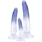 Crystal Clear 3 dildo komplekt anaaltreeninguks – sinine — Foto 8